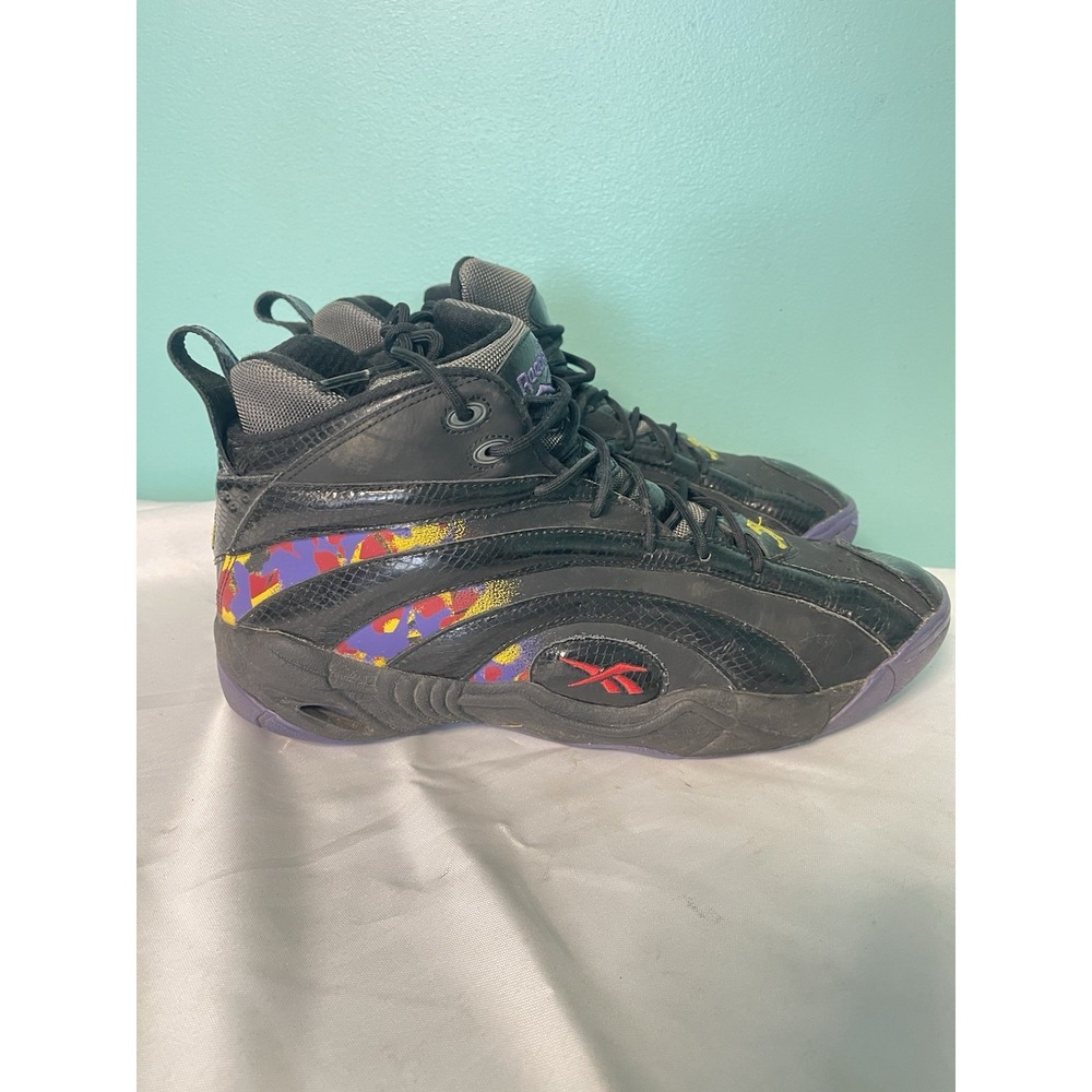 Reebok Shaqnosis Escape From LA Mens Size 13 Black Red Athletic Shoe Sneakers